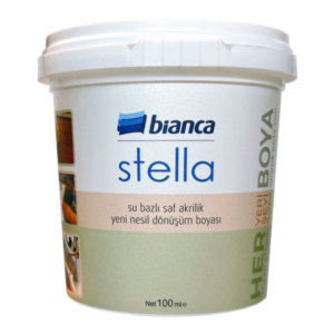 Bianca Stella Su Bazlı Saf Akrilik Yeni Nesil Dönüşüm Boyası 100 ml - Ceylan Yapı